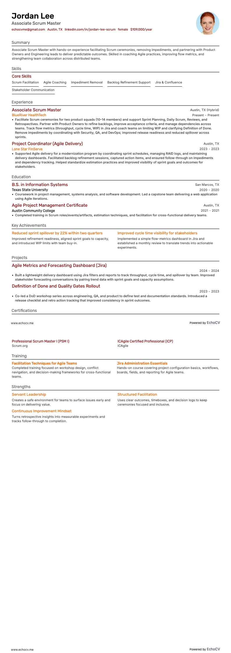 Associate Scrum Master full preview