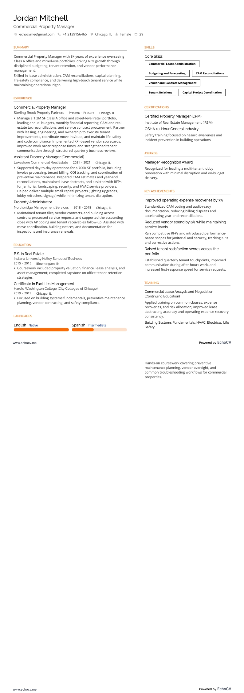 Commercial Property Manager