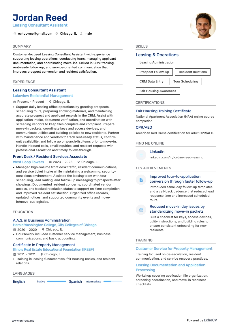 Assistent leasingadviseur