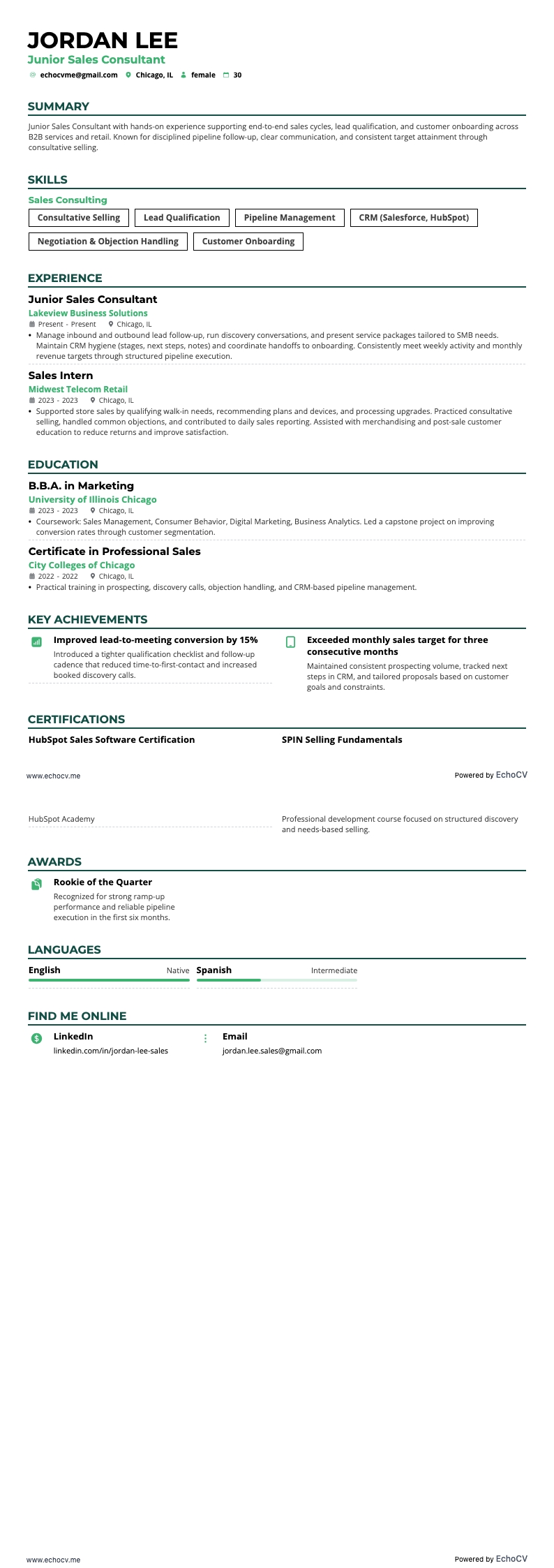 Junior säljkonsult full förhandsvisning