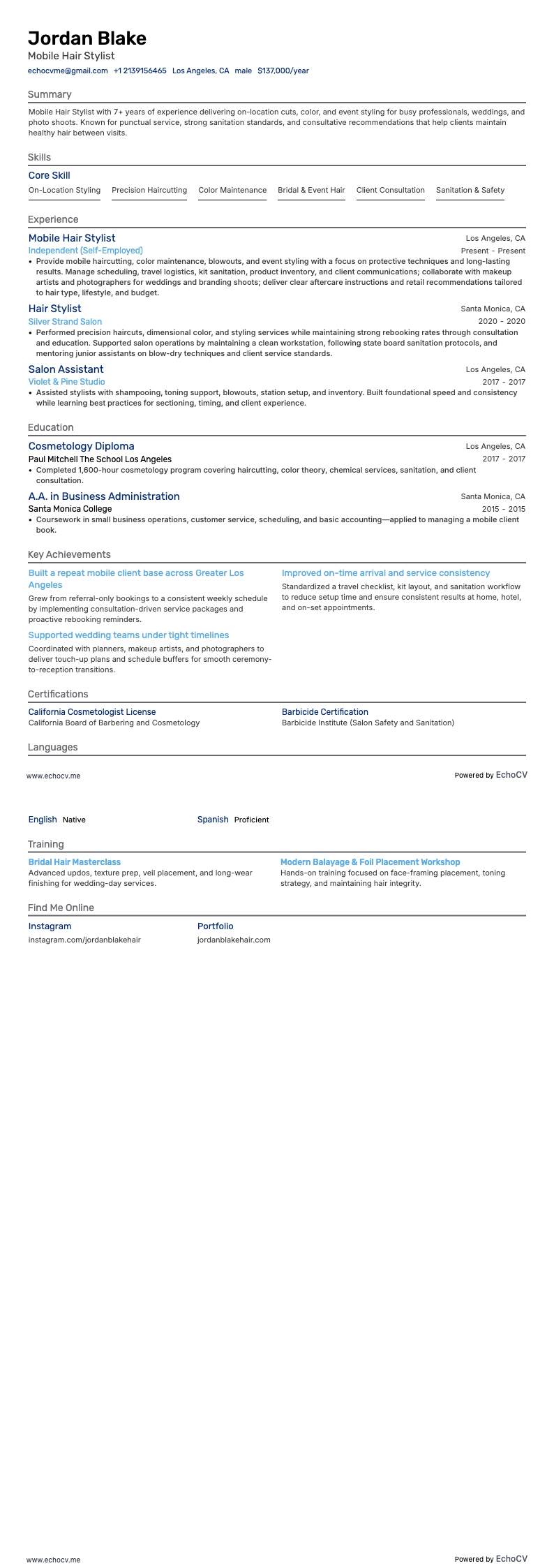 Nhà tạo mẫu tóc lưu động