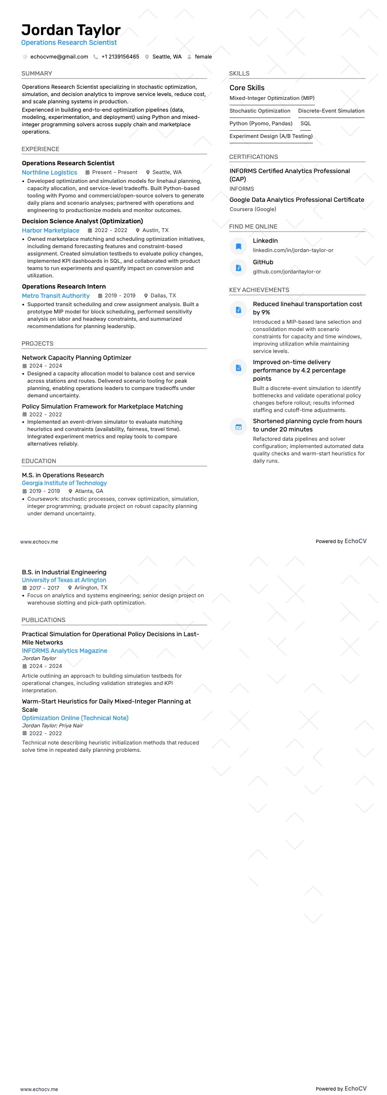 Forskare resume example
