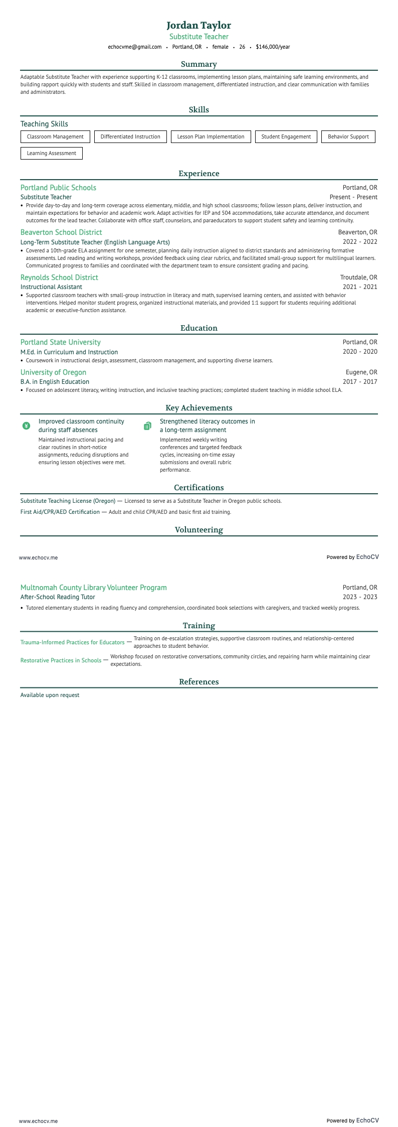 Invalleerkracht example resume