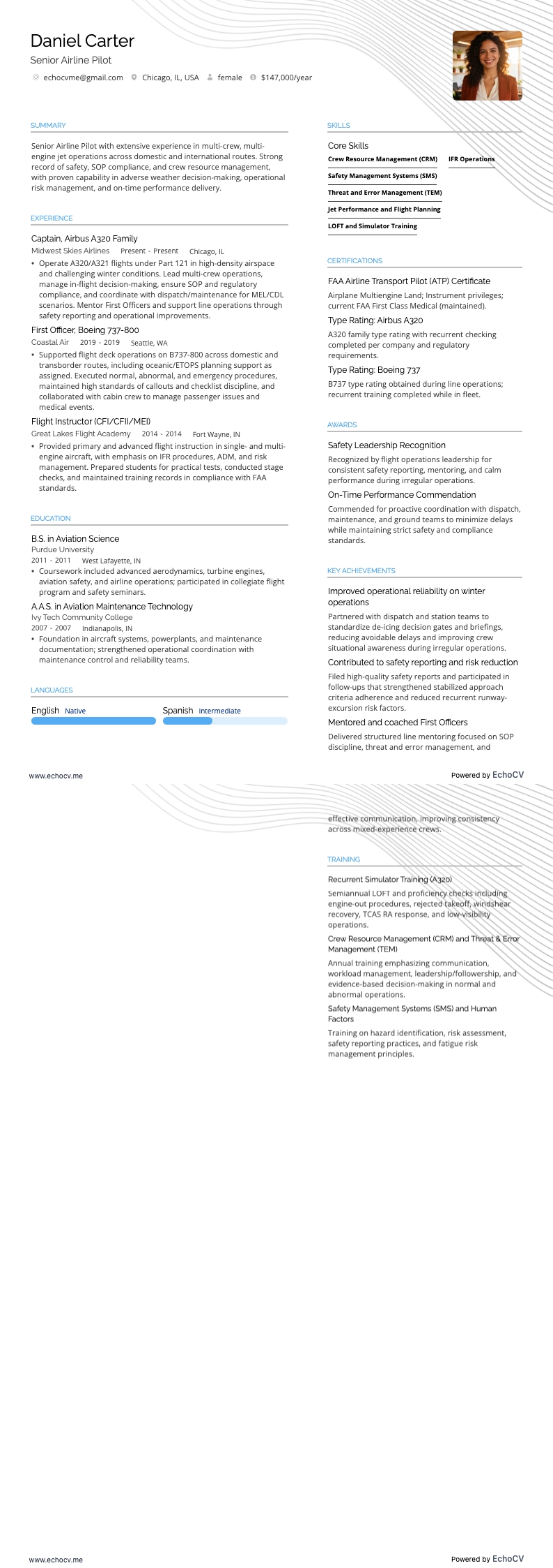 上級航空パイロット の全体プレビュー