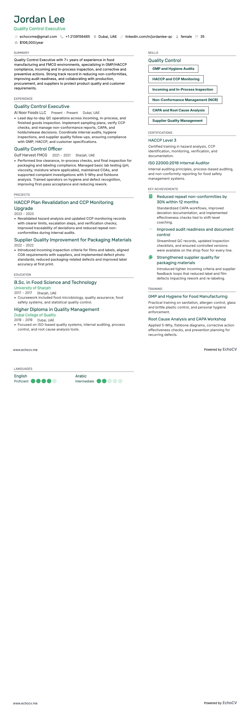 Kwaliteitscontrolemanager