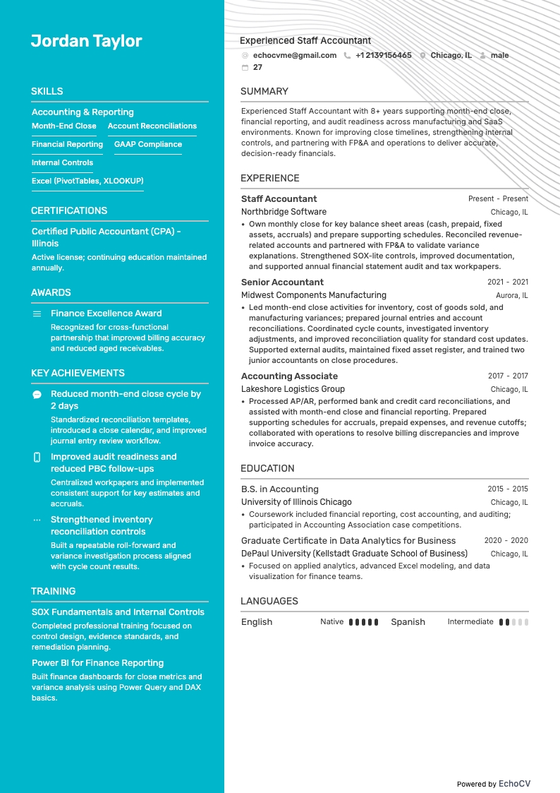 Erfaren redovisningsekonom full förhandsvisning