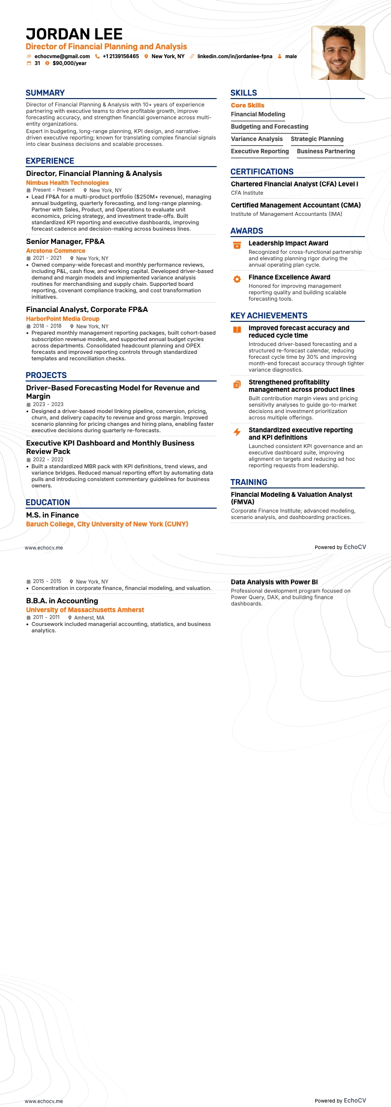 Director of Financial Planning and Analysis full preview