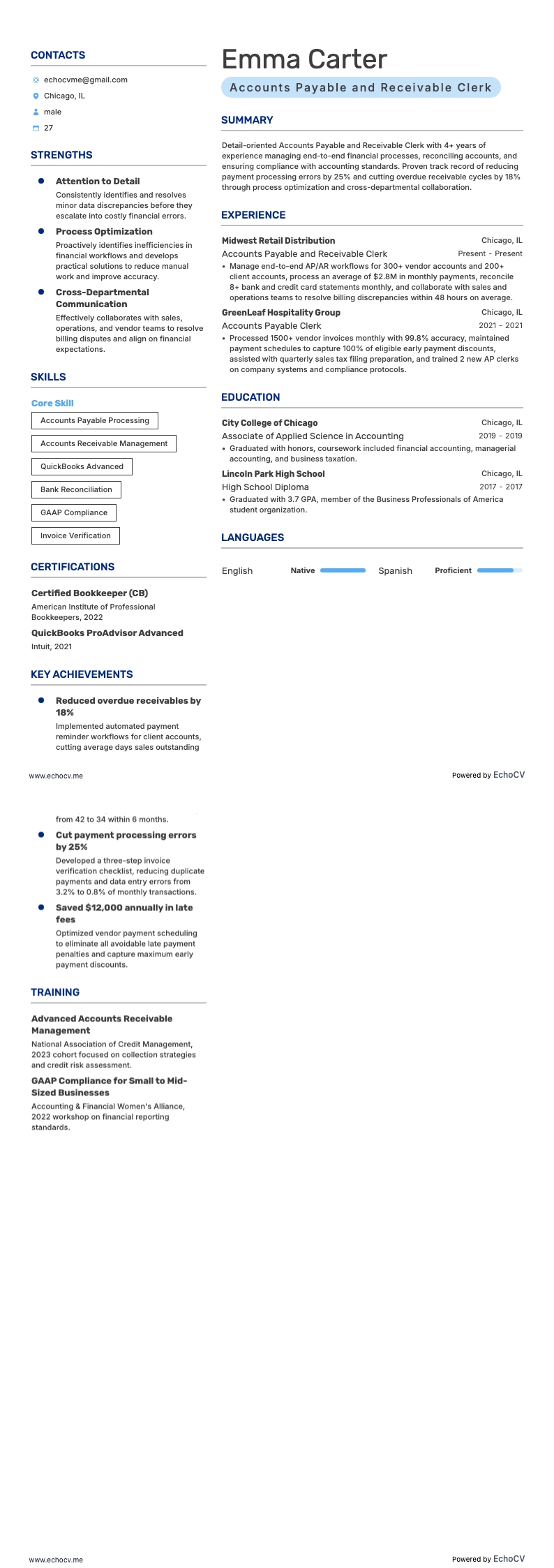 應付應收帳款文員