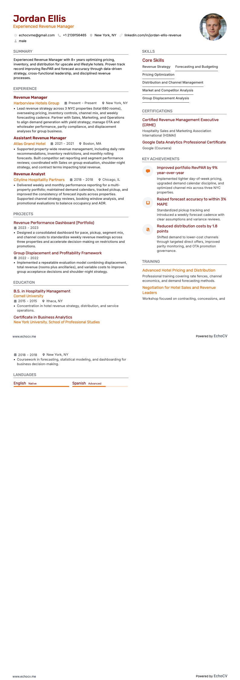 Aperçu complet de Revenue Manager expérimenté