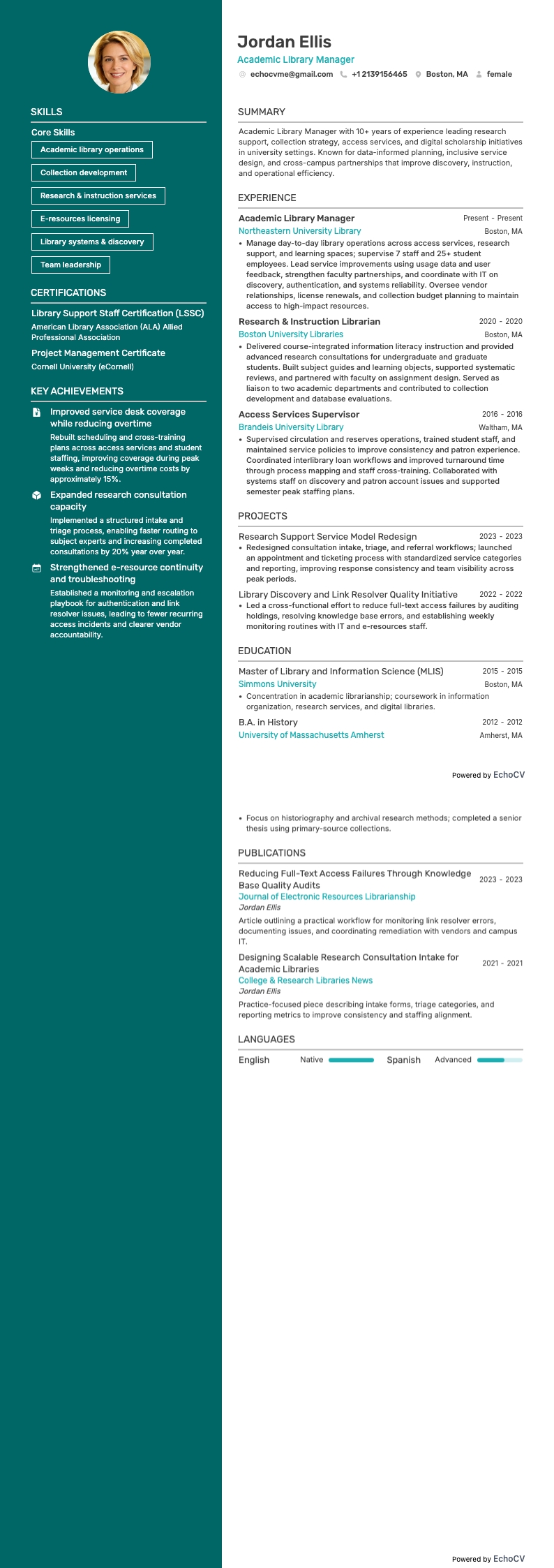 學術圖書館經理