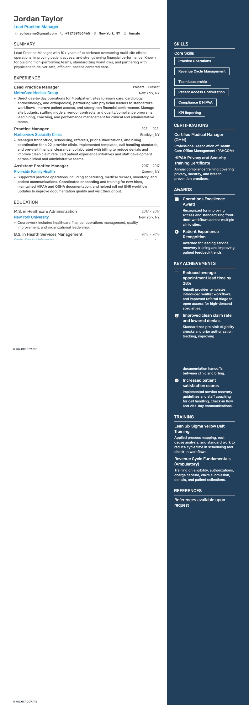 首席業務經理 完整預覽