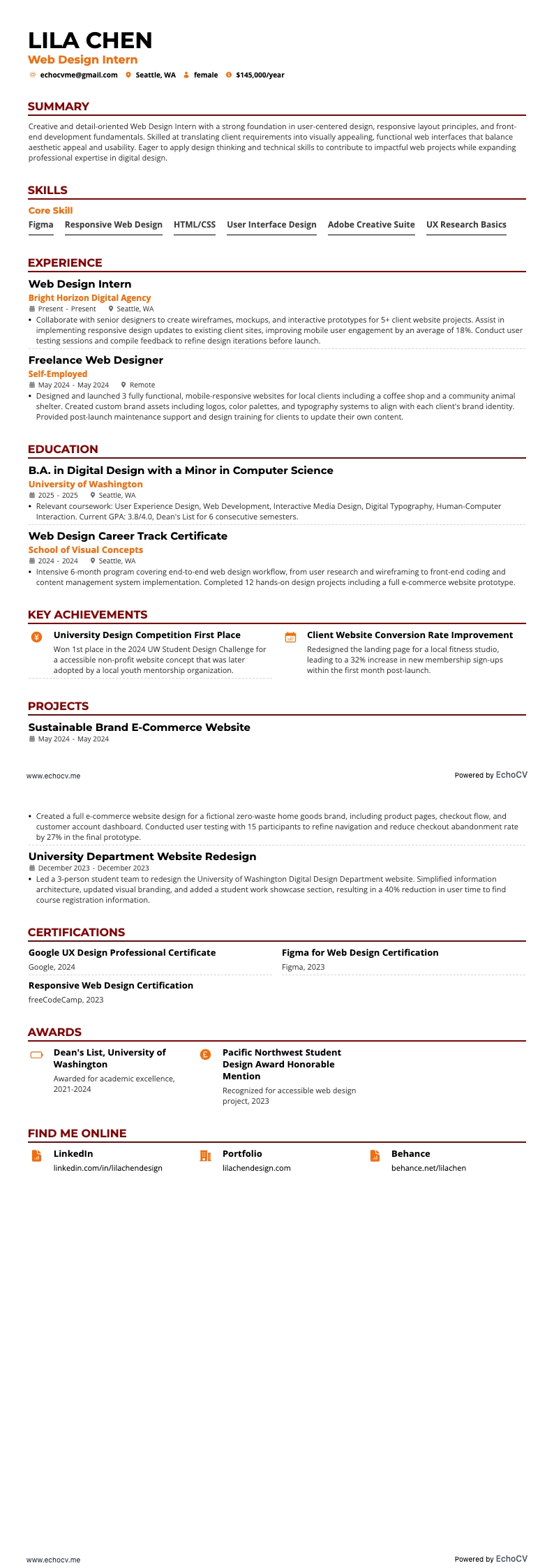 Vista previa completa de Practicante de Diseño Web