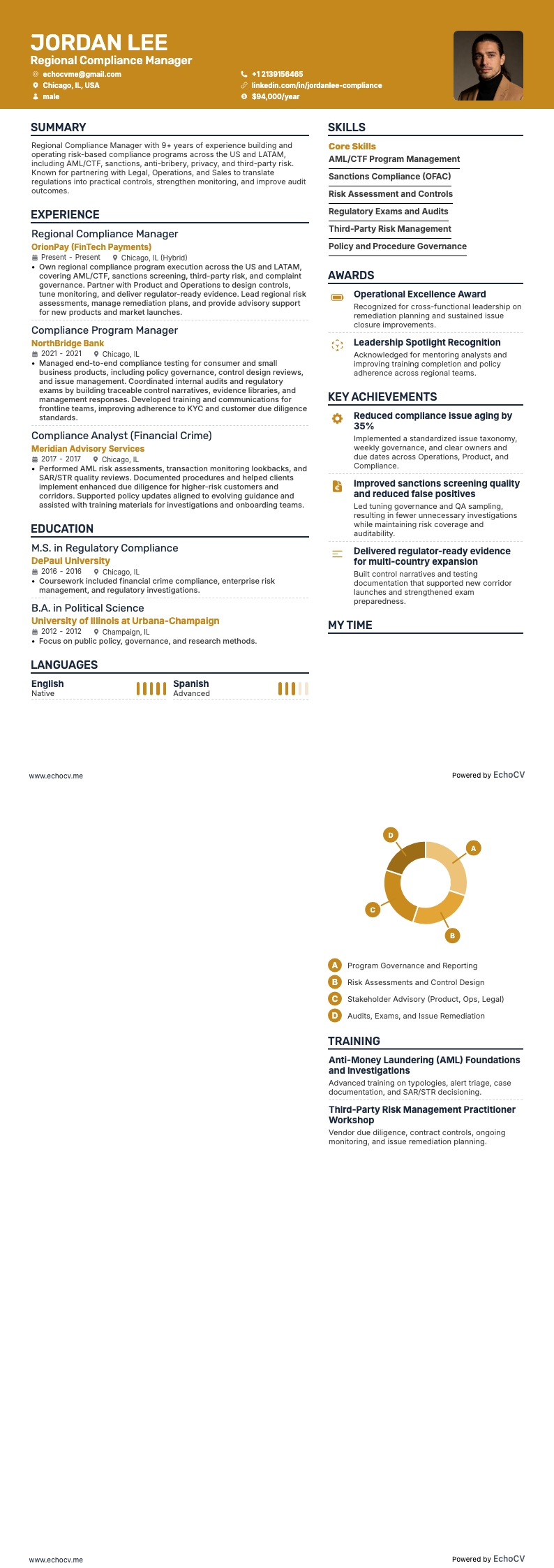 Regional Compliance Manager full preview