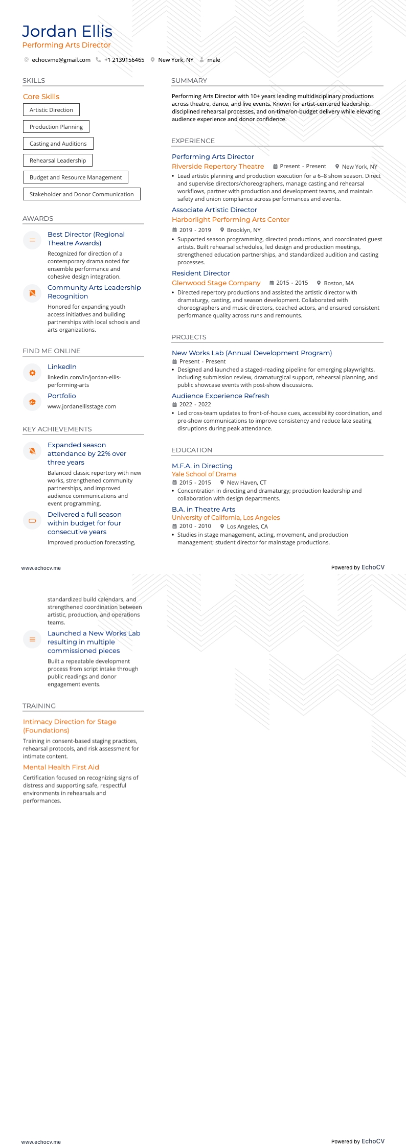 Prévia completa de Diretor de Artes Cênicas