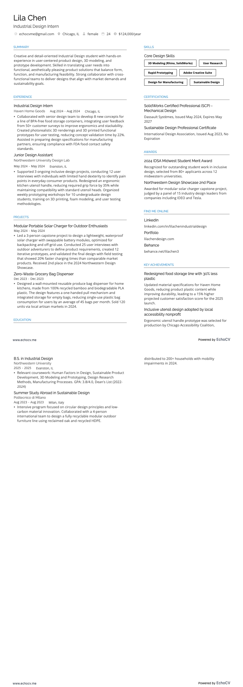 インダストリアルデザインインターン の全体プレビュー