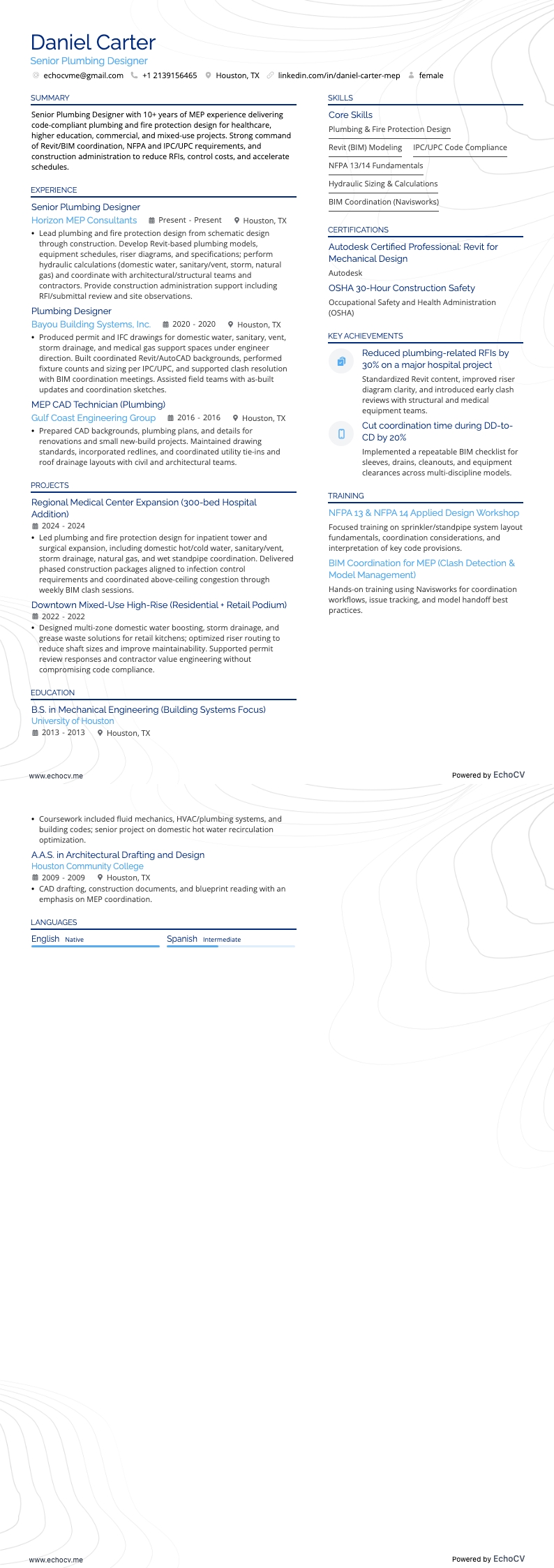 シニア給排水設備設計者