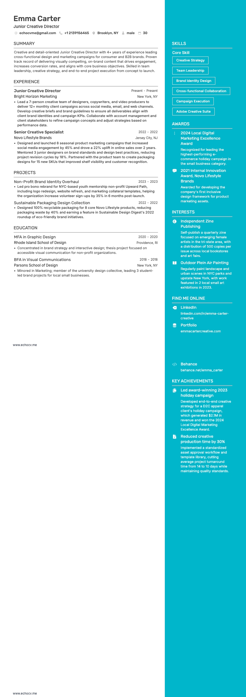 Xem trước đầy đủ Giám đốc sáng tạo junior